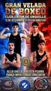 Un ring, 12 peleas y una noche a puro boxeo en Unquillo