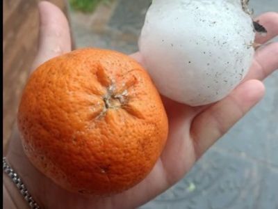 Impresionante tormenta de granizo en Córdoba con piedras del tamaño de una mandarina: hubo destrozos en Unquillo y Mendiolaza - Clarin.com